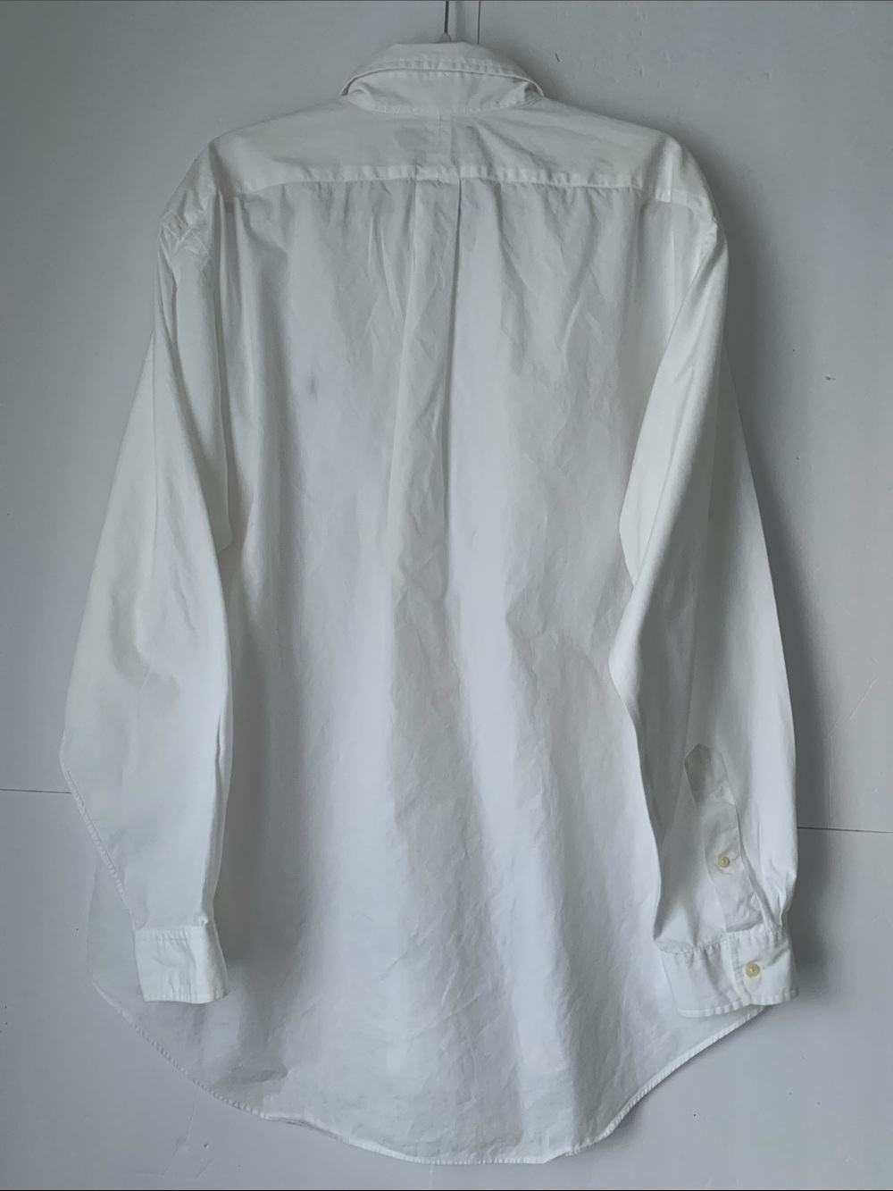 Ralph Lauren Men’s White Cotton Classic Fit Button-Down Shirt Size XL - Picture 3 of 7